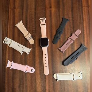 APPLE WATCH SERIES 7 with cellular service. Very nice condition! Many bands!!